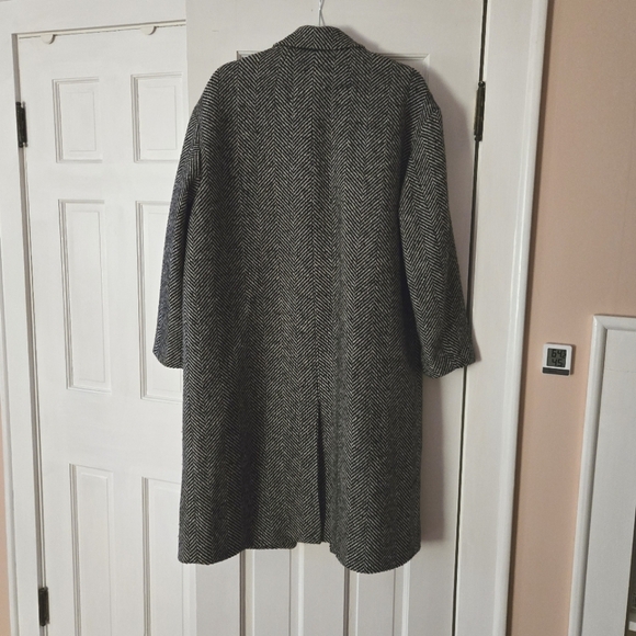 Madewell Woodhull Herringbone Coat M NWT - Picture 7 of 9
